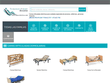 Tablet Screenshot of camas-electricas.com